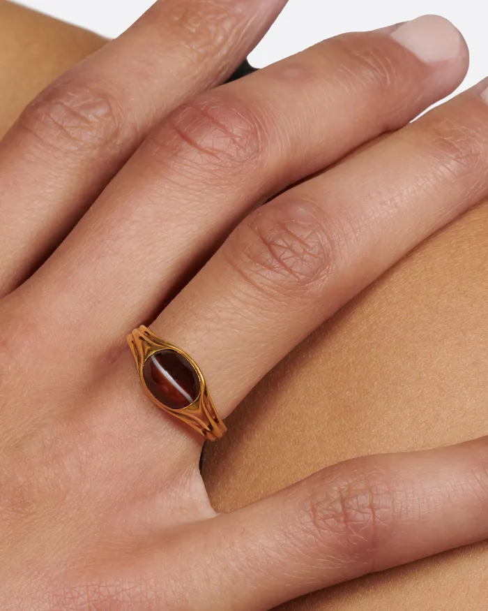 ROY ROVER ANTIQUES Rings Banded Agate Ring