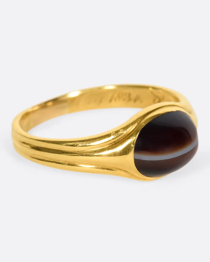 ROY ROVER ANTIQUES Rings Banded Agate Ring