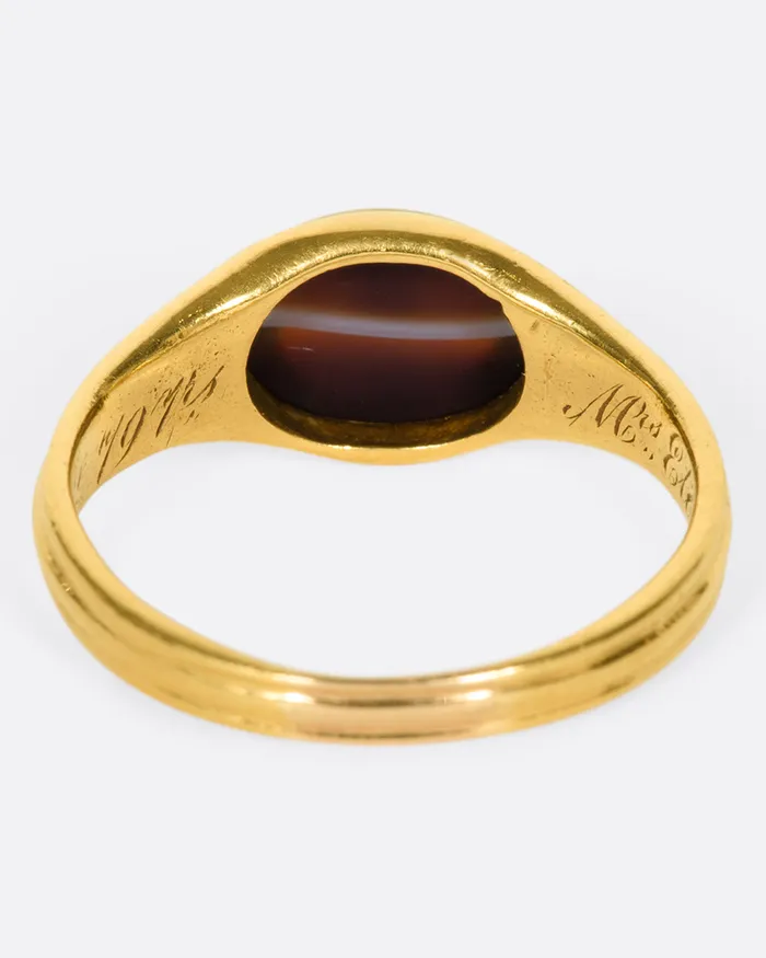 ROY ROVER ANTIQUES Rings Banded Agate Ring