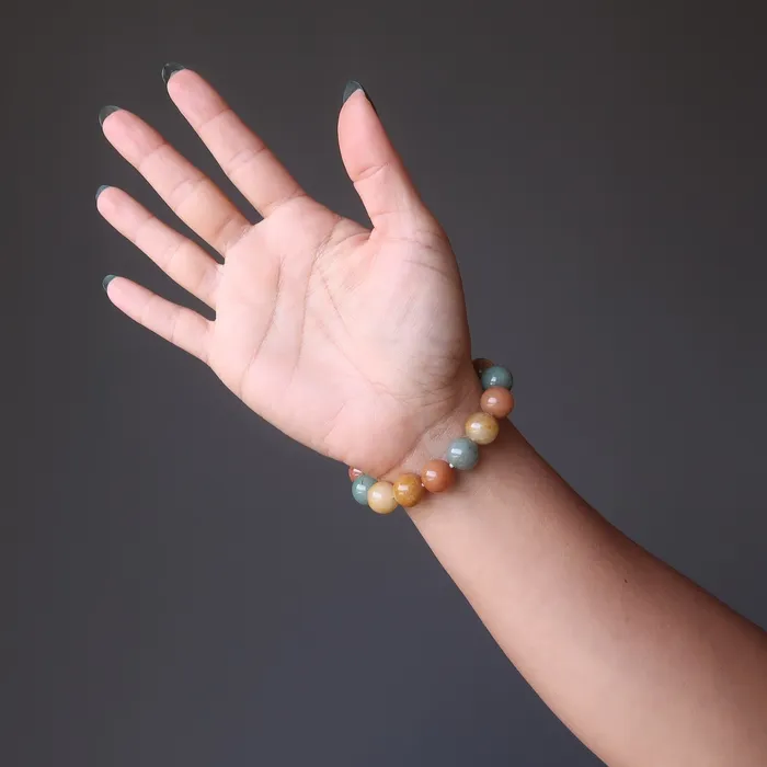 Satin Crystals Bracelets Aventurine Bracelet Happy Colors of Abundance