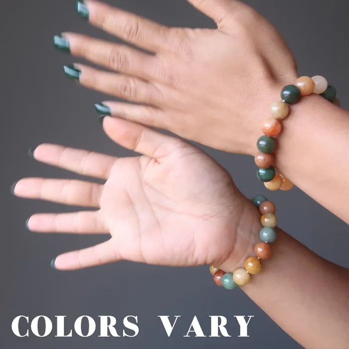 Satin Crystals Bracelets Aventurine Bracelet Happy Colors of Abundance