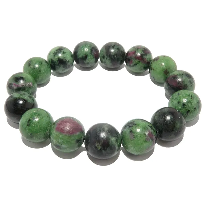 Satin Crystals Bracelets Ruby Zoisite Bracelet Enchanted Love Stones