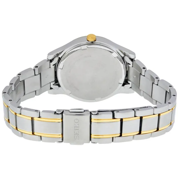 SEIKO Bracelets Seiko Womens Watch Quartz Silver Tone Dial TT Stainless Steel Bracelet SXDG64P1