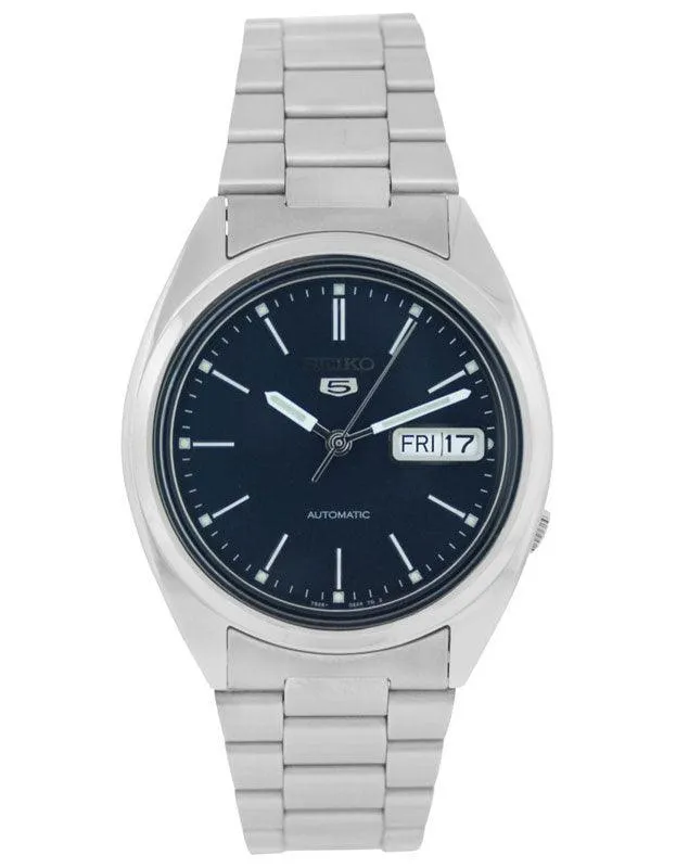Seiko SNXF03K Mens Blue Dial Stainless Steel Watch Seiko Bracelets