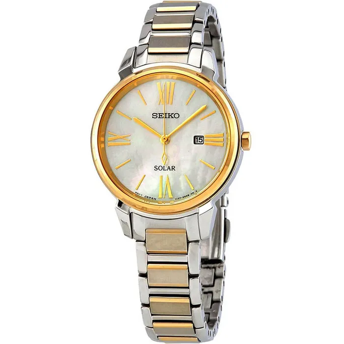 Seiko Womens Watch Solar Mother of Pearl Dial Stainless Steel Bracelet SUT324P1 SEIKO Bracelets Seiko Womens Watch Solar Mother of Pearl Dial Stainless Steel Bracelet SUT324P1 SEIKO Bracelets