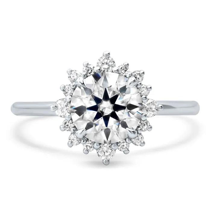 The Margaret Halo Engagement Ring deBebians Rings