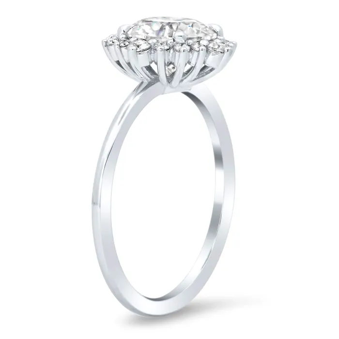 The Margaret Halo Engagement Ring deBebians Rings