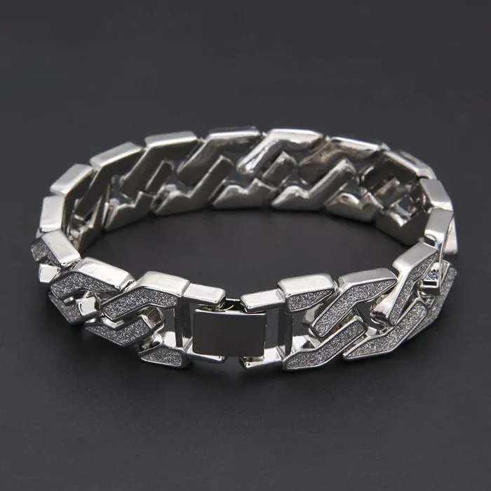 VVS Jewelry Bracelets Bling Geometric Bracelet Watch Set