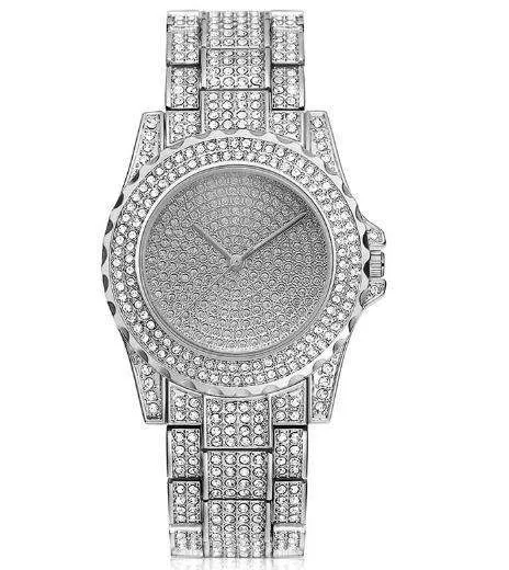 VVS Jewelry Bracelets Bling Geometric Bracelet Watch Set