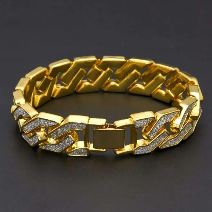 VVS Jewelry Bracelets Bling Geometric Bracelet Watch Set