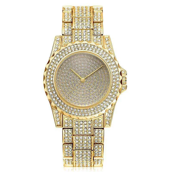 VVS Jewelry Bracelets Bling Geometric Bracelet Watch Set