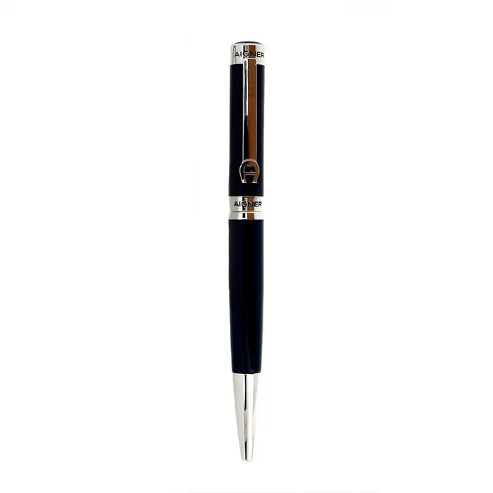 Aigner Rings Aigner Pen Silver Blue Color