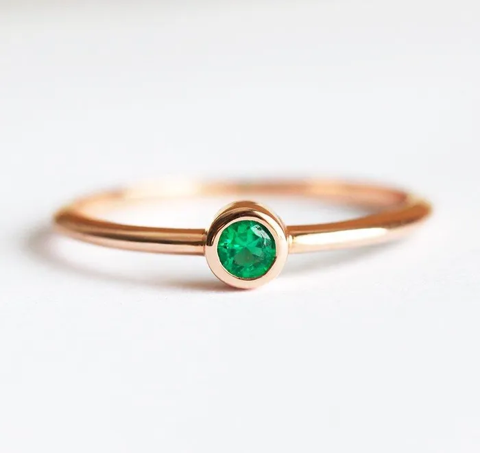 Alianna Emerald Ring Capucinne Rings