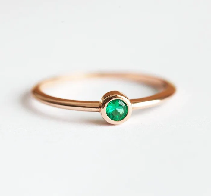 Alianna Emerald Ring Capucinne Rings