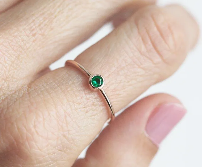 Alianna Emerald Ring Capucinne Rings