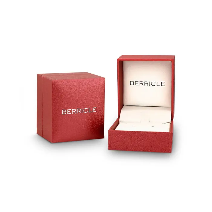 BERRICLE Necklaces Art Deco CZ Pendant Necklace in Sterling Silver