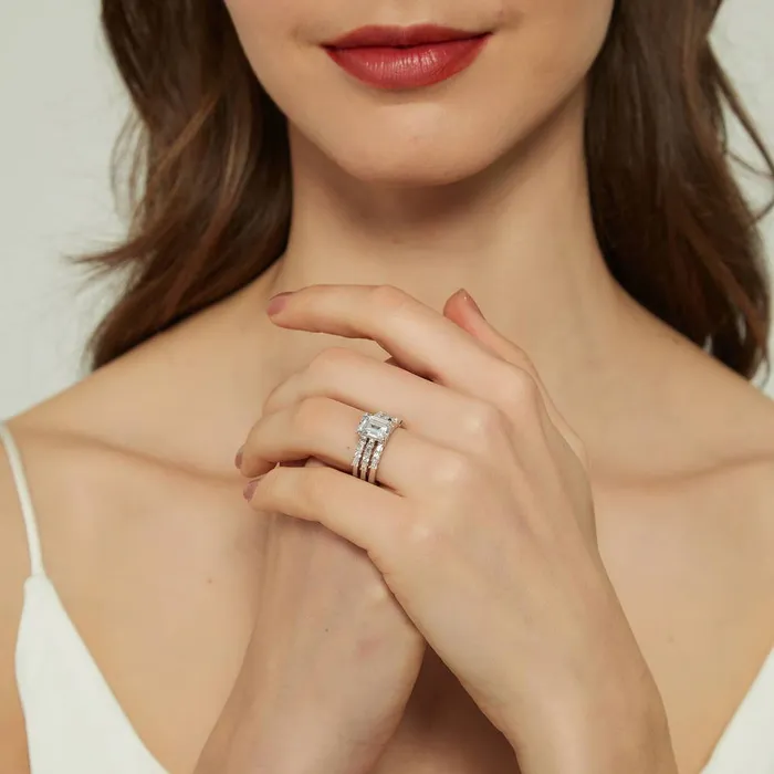 BERRICLE Rings Art Deco Solitaire 21ct CZ Ring Set in Sterling Silver