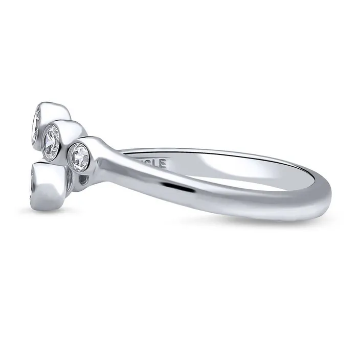 BERRICLE Rings Bubble Wrap CZ Ring in Sterling Silver