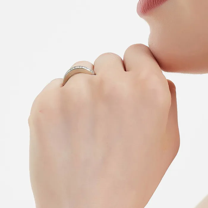 BERRICLE Rings Solitaire 3ct Princess CZ Ring Set in Sterling Silver