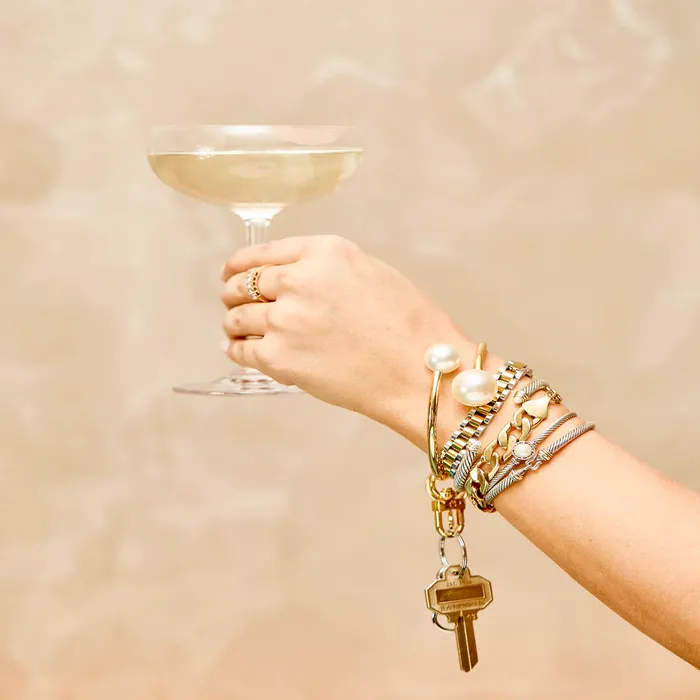 Big O Bracelet Gold Rush with Pearls by OVenture OVenture Bracelets