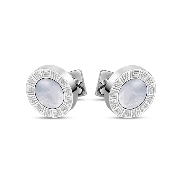 Bracelets Guy Laroche Guy Laroche Alain Gents Stainless Steel MOP Cufflinks