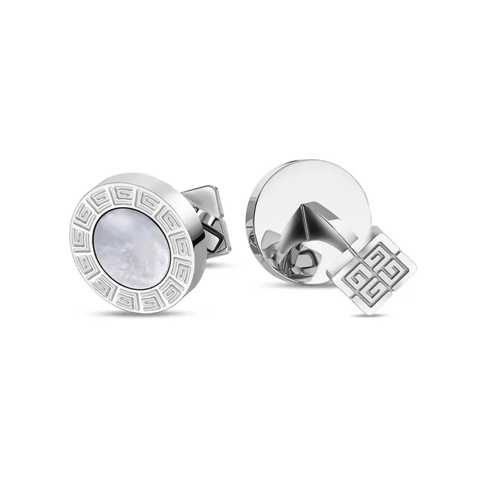 Bracelets Guy Laroche Guy Laroche Alain Gents Stainless Steel MOP Cufflinks