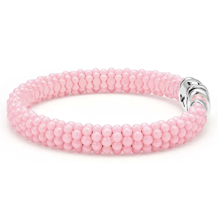 Bracelets LAGOS Pink Caviar BCRF Ceramic Beaded Bracelet 9mm