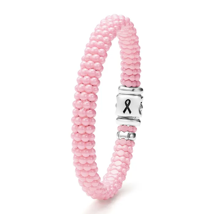 Bracelets LAGOS Pink Caviar BCRF Ceramic Beaded Bracelet 9mm