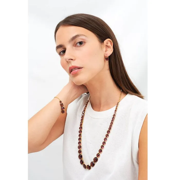 Bracelets Les Nereides 5 Plum Stones Bracelet Les Nereides Bracelets Les Nereides 5 Plum Stones Bracelet Les Nereides