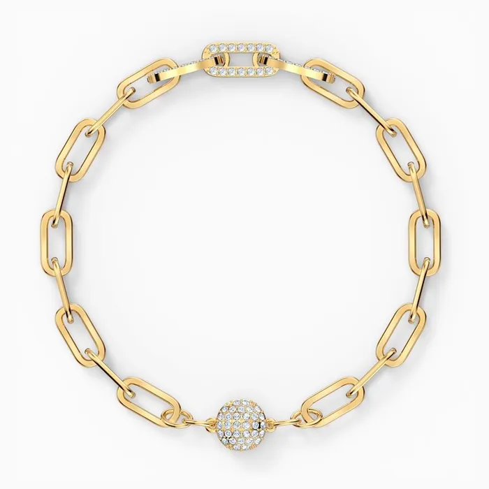 Bracelets Swarovski Swarovski The Elements Chain Bracelet Gold Medium