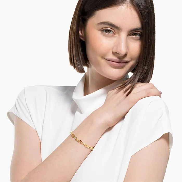 Bracelets Swarovski Swarovski The Elements Chain Bracelet Gold Medium Bracelets Swarovski Swarovski The Elements Chain Bracelet Gold Medium