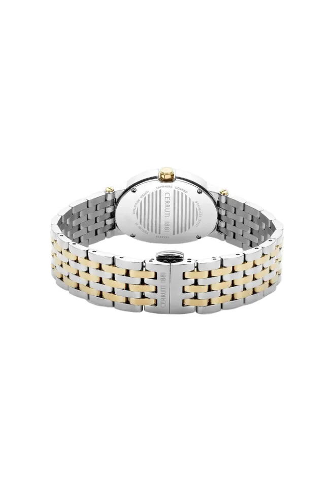 Cerruti Watches CERRUTI 1881 Womens Norica Silver Gold Analog Watch Cerruti Watches CERRUTI 1881 Womens Norica Silver Gold Analog Watch