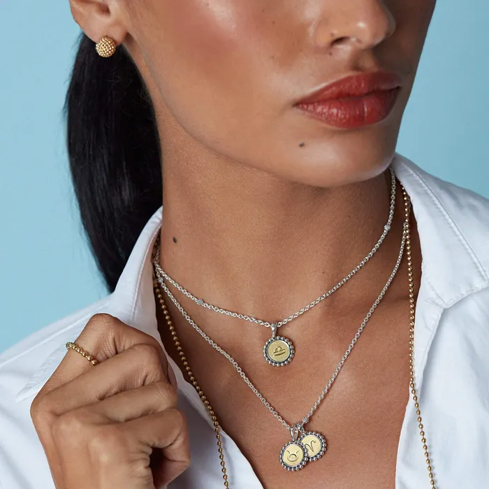 Charm Necklaces LAGOS Signature Caviar Scorpio Zodiac Charm Charm Necklaces LAGOS Signature Caviar Scorpio Zodiac Charm