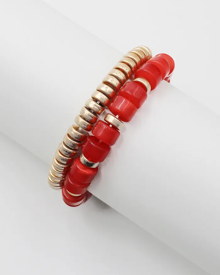 Double Layered Beaded Bracelet CHECK20241 Bracelets