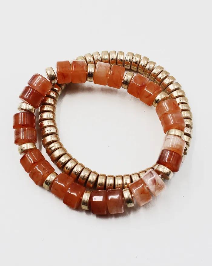 Double Layered Beaded Bracelet CHECK20241 Bracelets