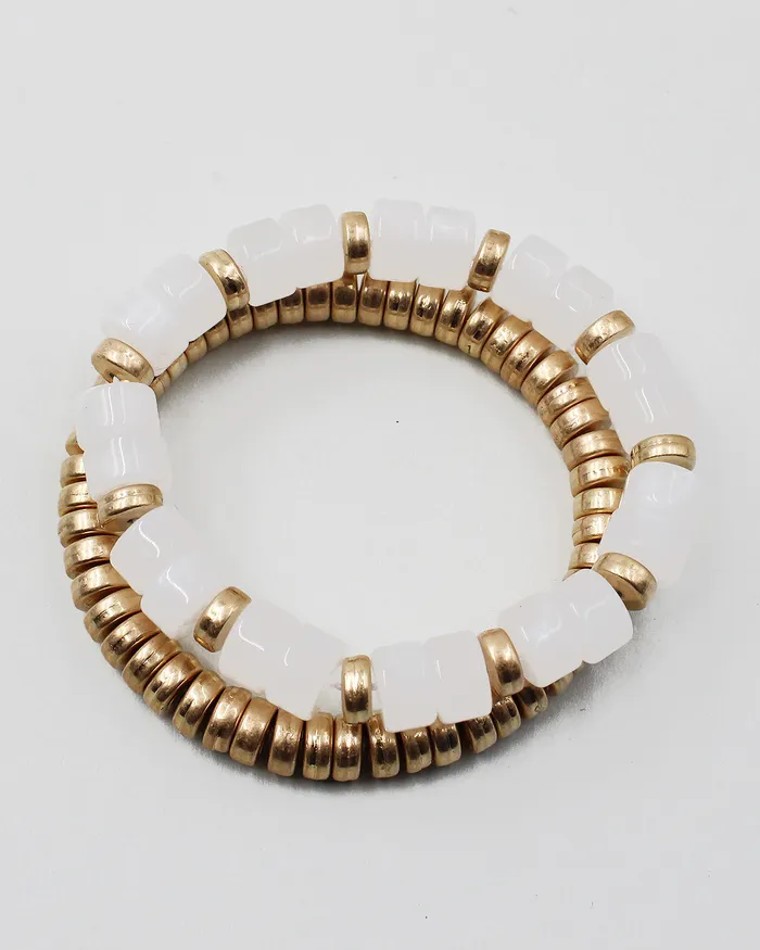 Double Layered Beaded Bracelet CHECK20241 Bracelets
