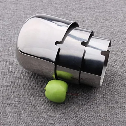Dropshipped via Social Commerce Network Bracelets UJEAVETTE Stainless Steel Ashtray Cup Home Bar Ktv Round Smoke Groove Ash Tray 9Cm
