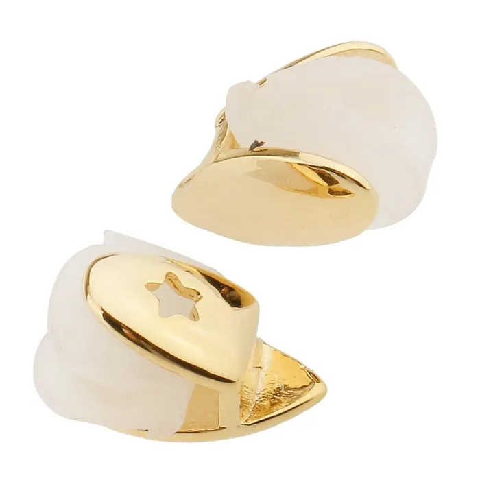 Dropshipped via Social Commerce Network PreStyled Sets CALANDIS 18K Golden Plated Vampire Single Grill Hip Hop Halloween Grills Gold