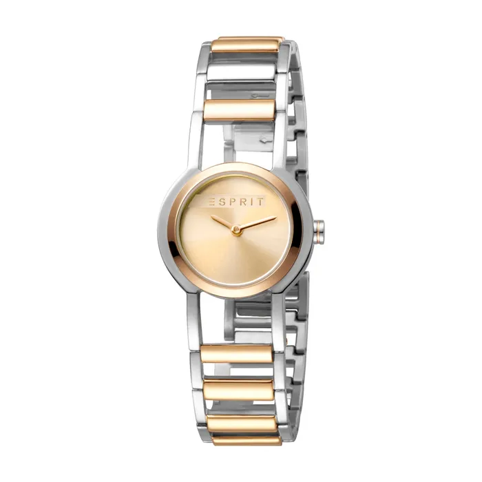 Esprit Ladies 2Tone Stainless Steel Watch Silver Color Dial 2Tone Metal Bracelet Esprit Bracelets Esprit Ladies 2Tone Stainless Steel Watch Silver Color Dial 2Tone Metal Bracelet Esprit Bracelets
