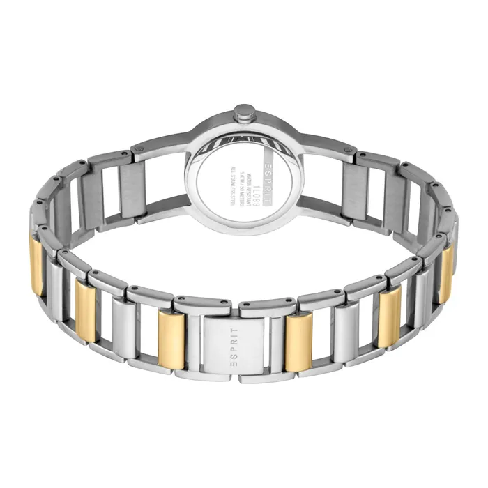 Esprit Ladies 2Tone Stainless Steel Watch Silver Color Dial 2Tone Metal Bracelet Esprit Bracelets Esprit Ladies 2Tone Stainless Steel Watch Silver Color Dial 2Tone Metal Bracelet Esprit Bracelets