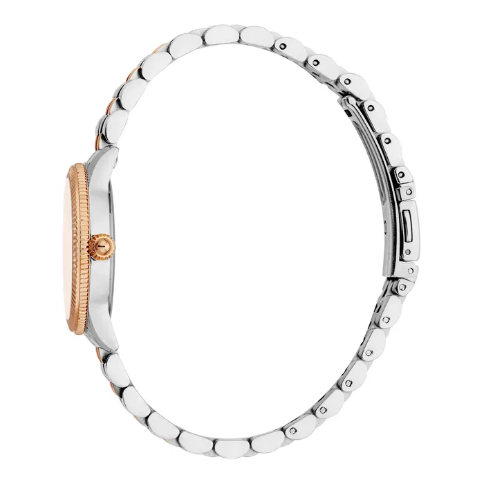 Just Cavalli Bracelets Just Cavalli Lovestruck Ladies Rose Gold Dial Two Tones Watch and Bracelet Set