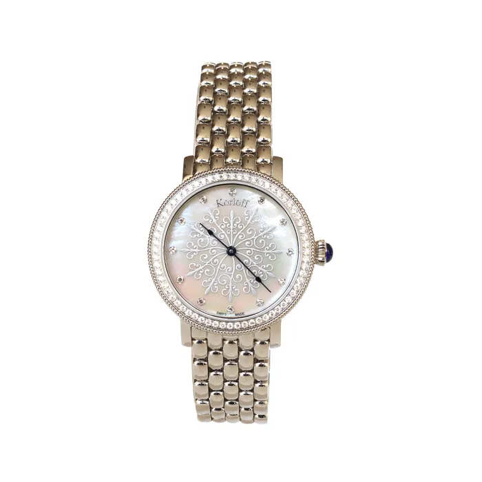 Korloff Bracelets Korloff Ladies Watch Full Stainless Steel Case Bracelet with Full Diamond Korloff Bracelets Korloff Ladies Watch Full Stainless Steel Case Bracelet with Full Diamond