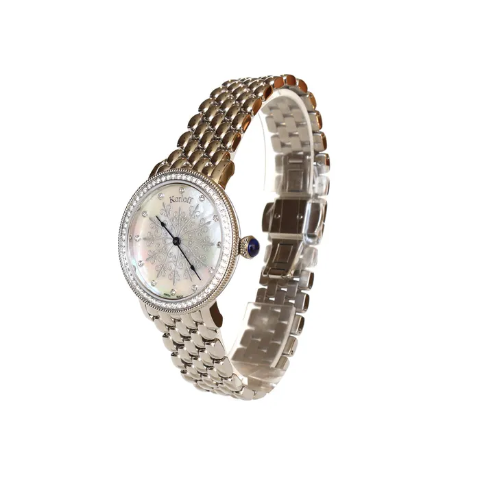 Korloff Bracelets Korloff Ladies Watch Full Stainless Steel Case Bracelet with Full Diamond Korloff Bracelets Korloff Ladies Watch Full Stainless Steel Case Bracelet with Full Diamond