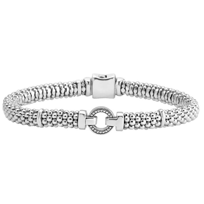 Lagos Bracelets Enso Circle Caviar Bracelet 6mm