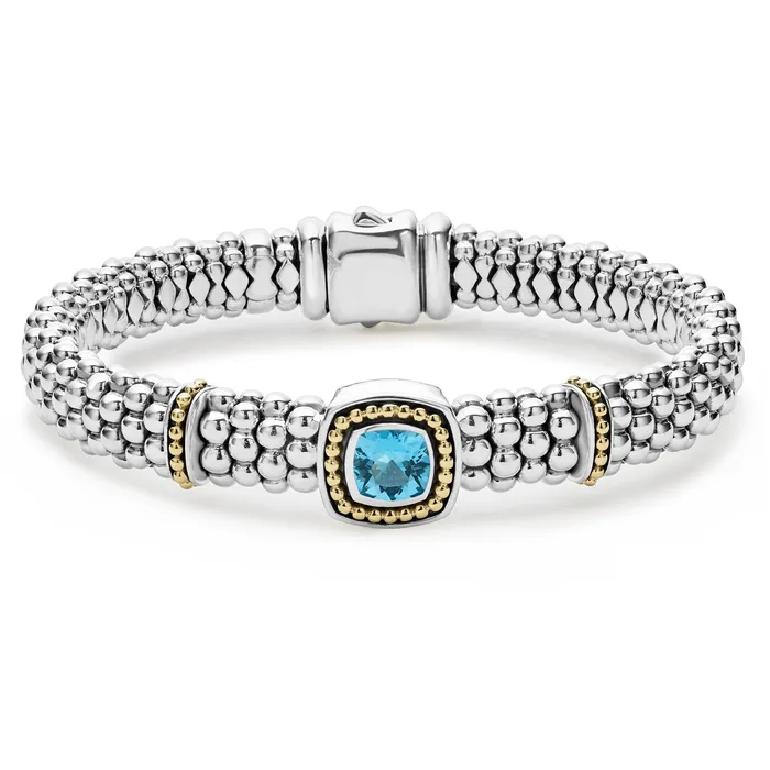 LAGOS Bracelets Rittenhouse Swiss Blue Topaz Caviar Bracelet 9mm