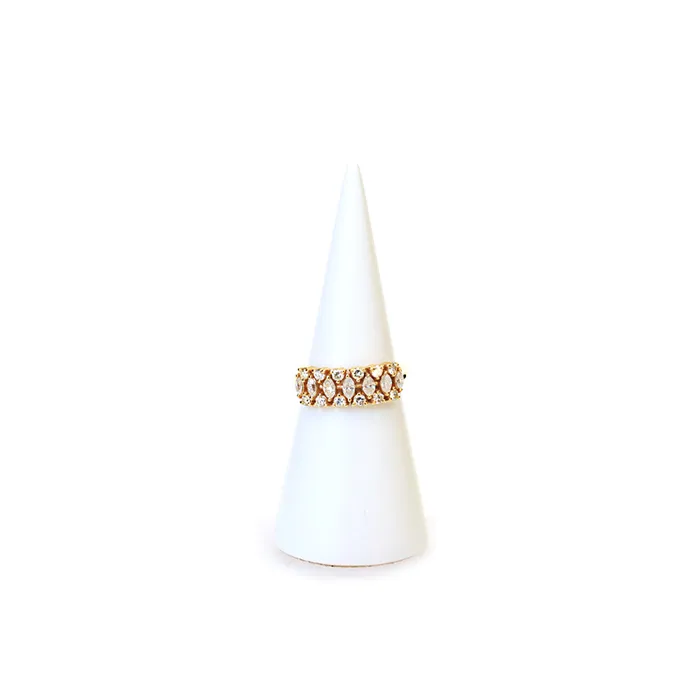 Ouzounian Jewelry Ouzounian Ring 18 Carat YellowGold With Round Diamond Size 65 Rings