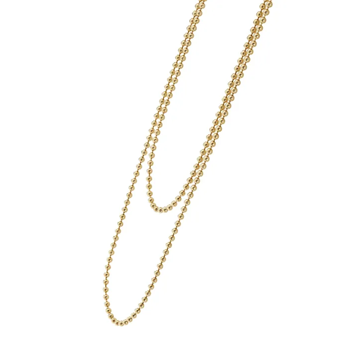 PreStyled Sets Lagos Caviar Gold 18K Gold Beaded Necklace