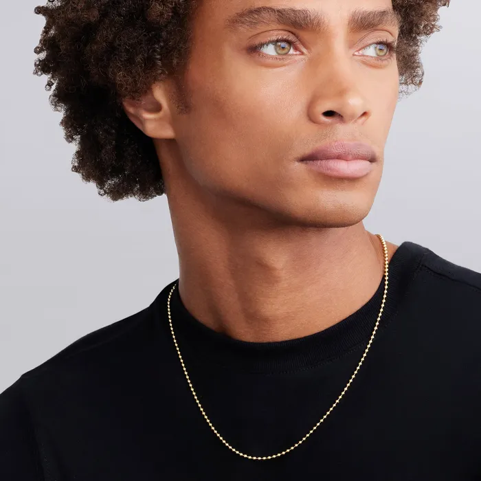PreStyled Sets Lagos Caviar Gold 18K Gold Beaded Necklace