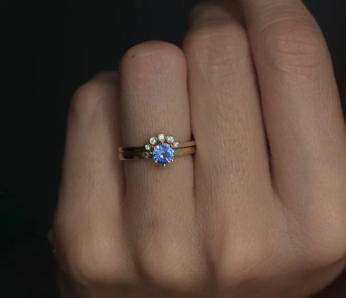 Rings Capucinne Mollie Blue Sapphire Ring