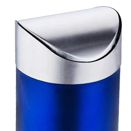 Stainless Steel Ashtray Desktop Mini Trash Can Blue Dropshipped via Social Commerce Network Bracelets